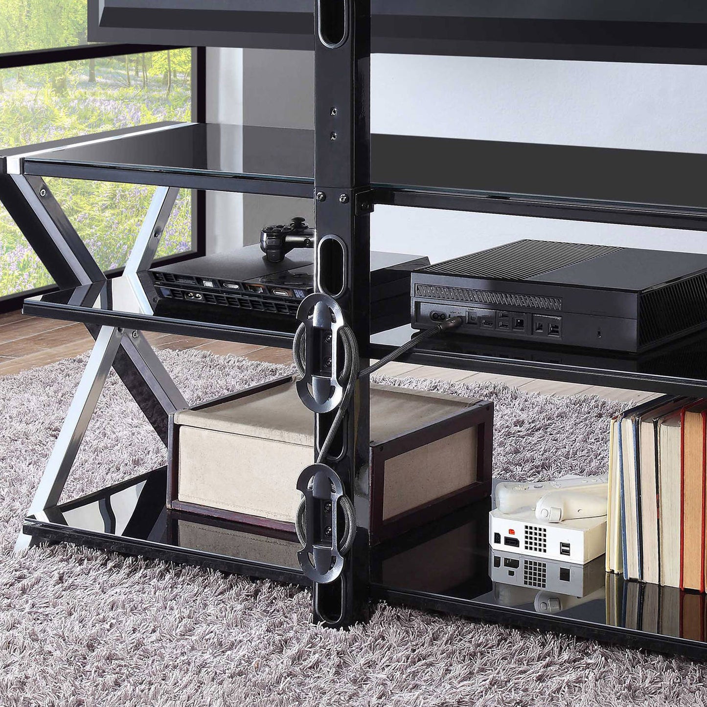 Tv stand for TVs up to 70" 3-in-1