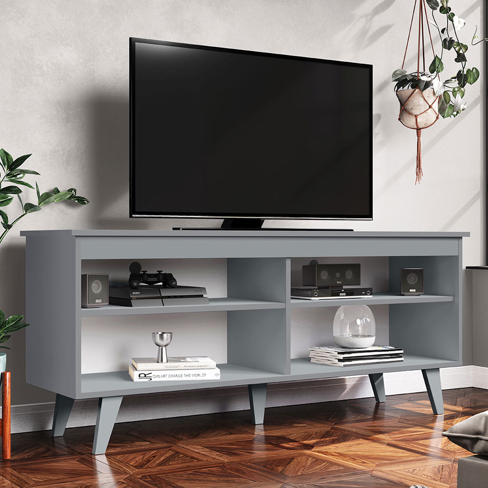 Modern Entertainment Center, TV Unit, Console Table, TV Stand for TVs up to 55" with Wire Management and Storage Shelves